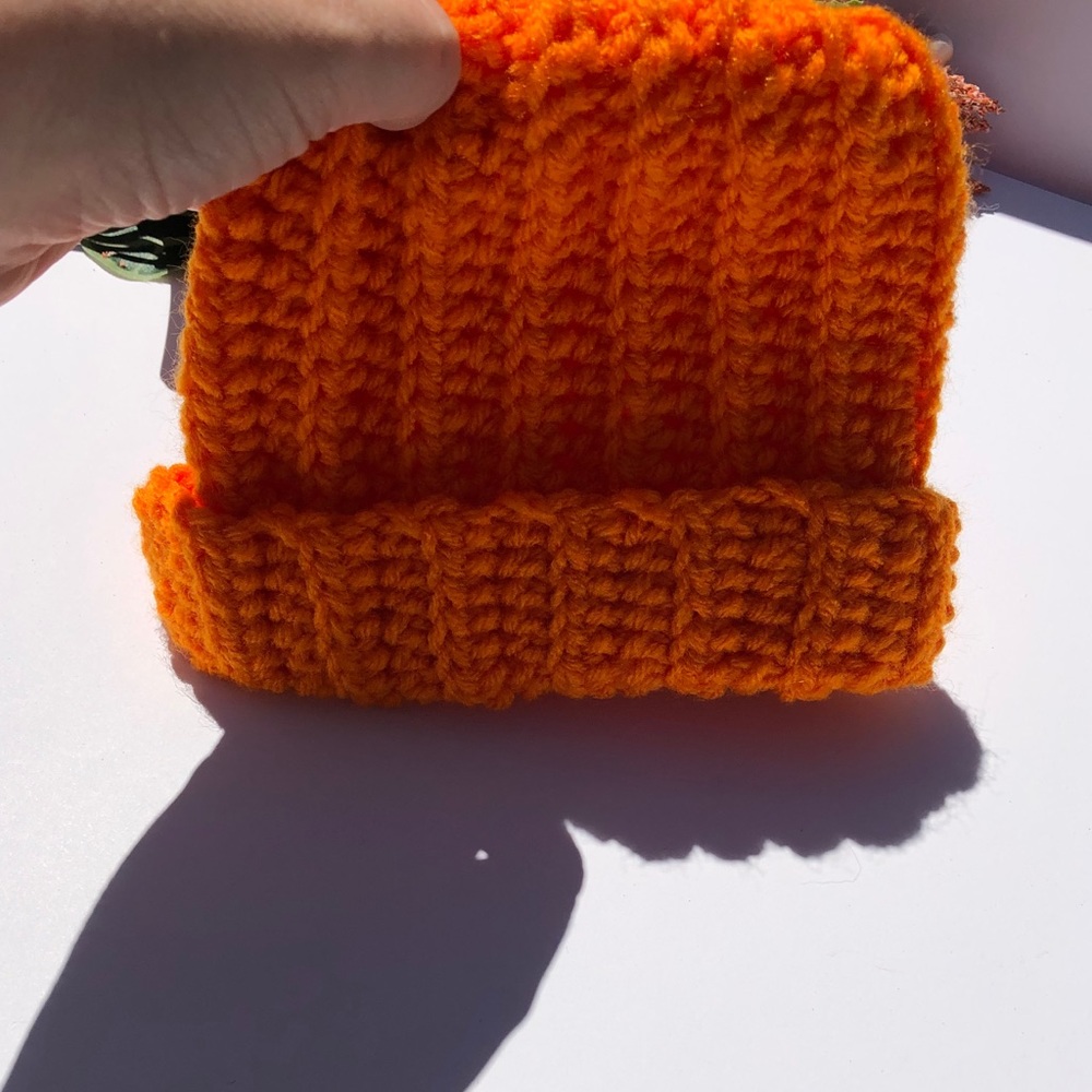 Orange baby hat Halloween pumpkin